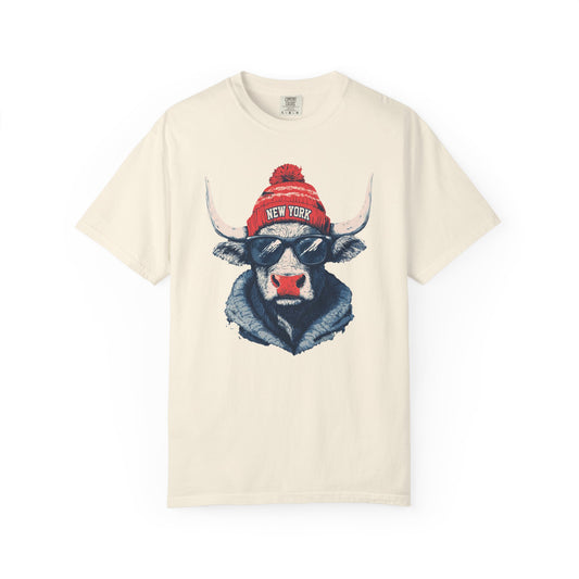 Football Spirit Animal Mascot Graphic T-shirt, Unisex Tee with New York Football team, Trendy Casual Wear, Gift for Him/Her