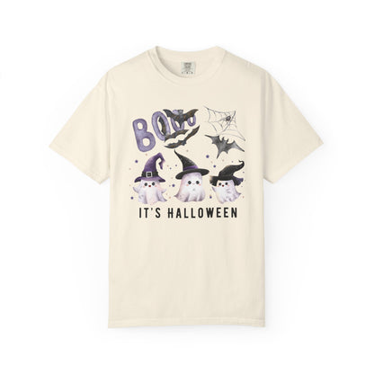 Halloween Cute Ghost T-Shirt, Unisex Fall Tee, Spooky Shirt, Kids Halloween Costume, Festive Apparel, Trick or Treat Shirt