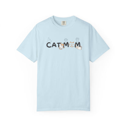 Cute Minimalist Graphic Cat Mom Comfort Colors T-shirt