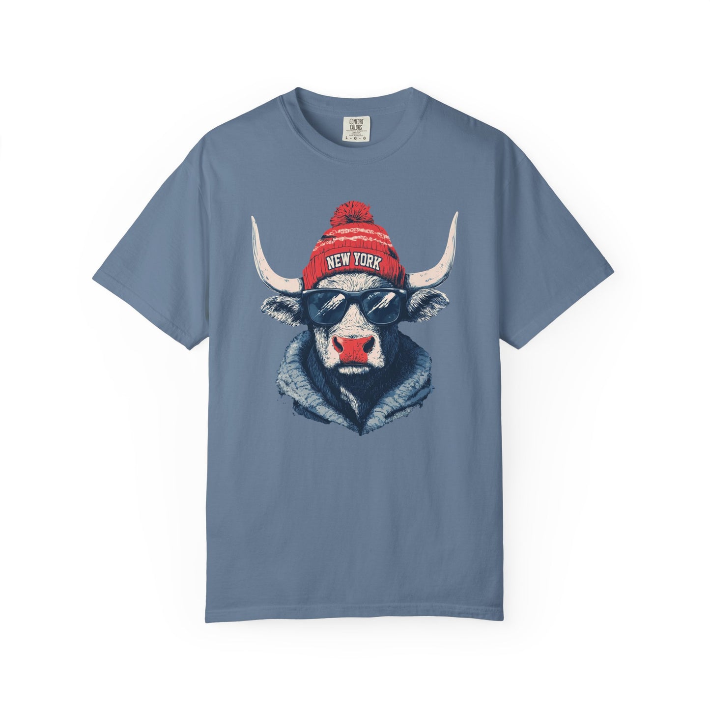 Football Spirit Animal Mascot Graphic T-shirt, Unisex Tee with New York Football team, Trendy Casual Wear, Gift for Him/Her