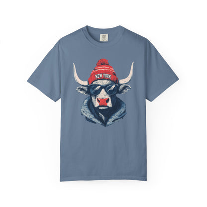 Football Spirit Animal Mascot Graphic T-shirt, Unisex Tee with New York Football team, Trendy Casual Wear, Gift for Him/Her