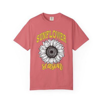 Sunflower Season T-Shirt | Unisex Floral Tee for Summer, Casual Wear, Gift for Plant Lovers, Nature Enthusiasts, Eco-Friendly Fashion