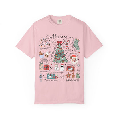 Festive Christmas Doddle Graphic T-Shirt for Holiday Cheer, Unisex Christmas Tee, Gift for Him/Her, Cozy Seasonal Look, Perfect for Winter Celebrations