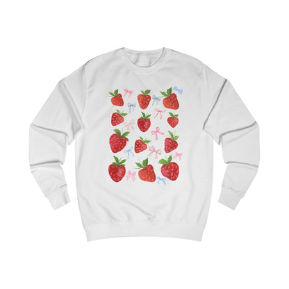 Strawberry Delight Unisex Sweatshirt - Cozy Style, Gift Idea for Friends, Spring Fashion, Comfortable Outfit, Perfect for Berry Lovers