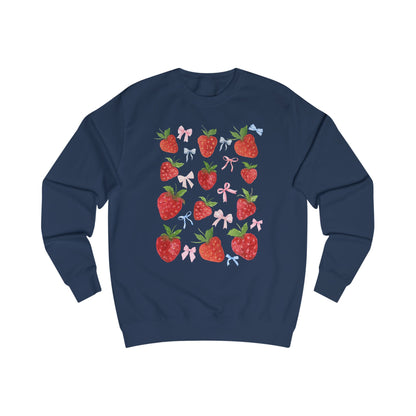 Strawberry Delight Unisex Sweatshirt - Cozy Style, Gift Idea for Friends, Spring Fashion, Comfortable Outfit, Perfect for Berry Lovers