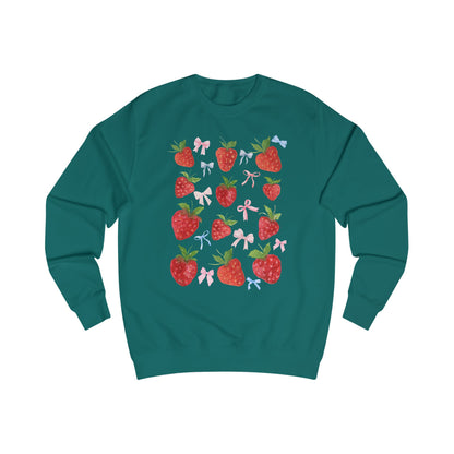 Strawberry Delight Unisex Sweatshirt - Cozy Style, Gift Idea for Friends, Spring Fashion, Comfortable Outfit, Perfect for Berry Lovers