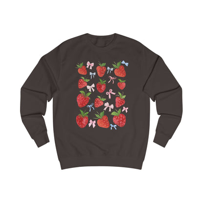 Strawberry Delight Unisex Sweatshirt - Cozy Style, Gift Idea for Friends, Spring Fashion, Comfortable Outfit, Perfect for Berry Lovers
