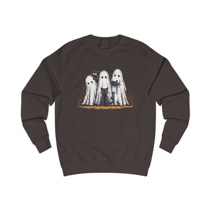 Cute Spooky Halloween Cat Lover Ghost  Unisex Sweatshirt