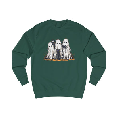 Cute Spooky Halloween Cat Lover Ghost  Unisex Sweatshirt