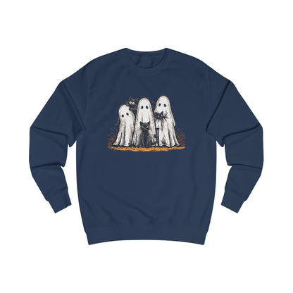 Cute Spooky Halloween Cat Lover Ghost  Unisex Sweatshirt