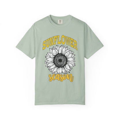 Sunflower Season T-Shirt | Unisex Floral Tee for Summer, Casual Wear, Gift for Plant Lovers, Nature Enthusiasts, Eco-Friendly Fashion