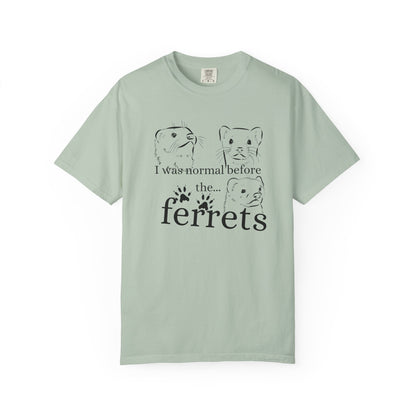 Whimsical Ferret T-shirt, Cute Animal Lover Tee, Gift for Pet Owners, Funny Graphic Tee, Ferret Mom/Dad Gift