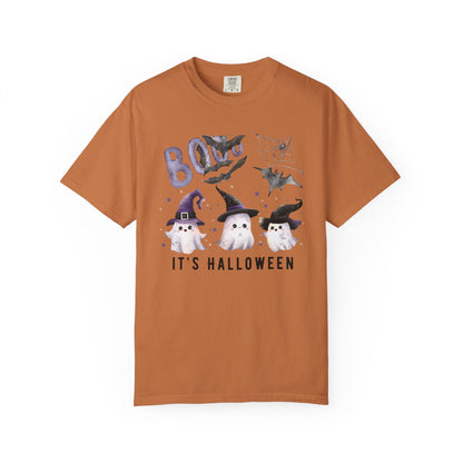 Halloween Cute Ghost T-Shirt, Unisex Fall Tee, Spooky Shirt, Kids Halloween Costume, Festive Apparel, Trick or Treat Shirt