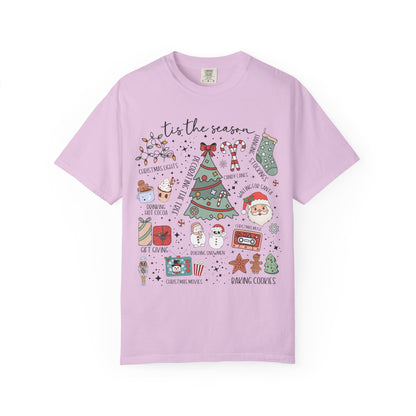 Festive Christmas Doddle Graphic T-Shirt for Holiday Cheer, Unisex Christmas Tee, Gift for Him/Her, Cozy Seasonal Look, Perfect for Winter Celebrations