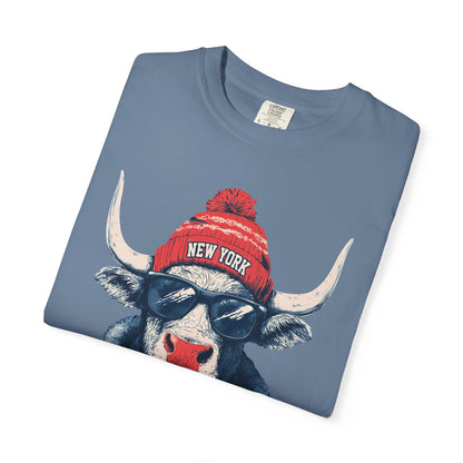 Football Spirit Animal Mascot Graphic T-shirt, Unisex Tee with New York Football team, Trendy Casual Wear, Gift for Him/Her