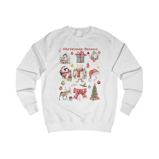 Christmas Season Unisex Sweatshirt, Holiday Apparel, Winter Fashion, Cozy Gift, Festive Sweatshirt, Cute Christmas Sweatshirt