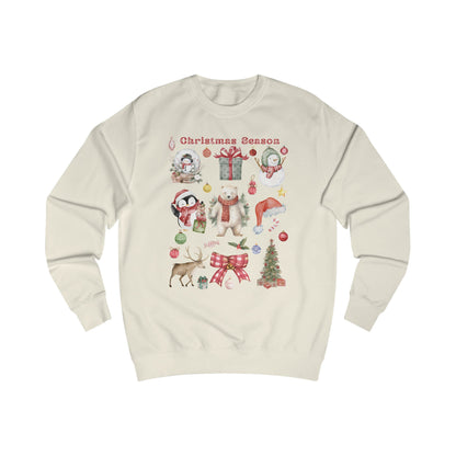 Christmas Season Unisex Sweatshirt, Holiday Apparel, Winter Fashion, Cozy Gift, Festive Sweatshirt, Cute Christmas Sweatshirt