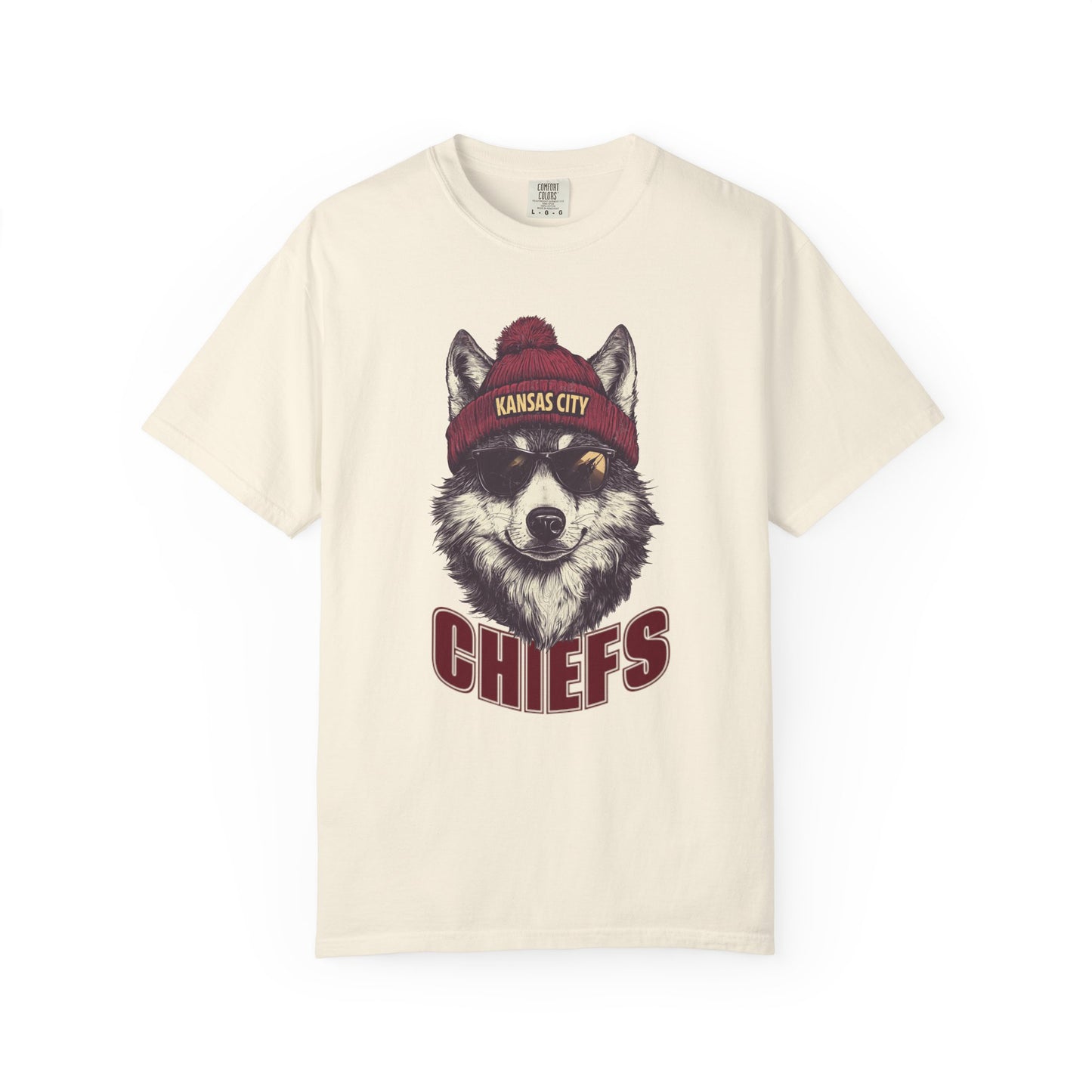 Kansas City Chiefs Football Wolf Spirit Animal Mascot T-Shirt, Unisex Football SeasonnTee, Wolf Design, Cool Graphic Shirt, Gift for Sprit Animal Lovers, Casualwear