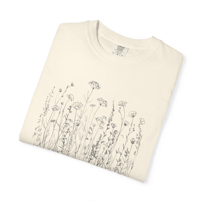 Nature-Inspired Unisex T-shirt, Vintage Floral Graphic Tee, Eco-Friendly Shirt, Gift for Nature Lovers, Casual Summer Wear