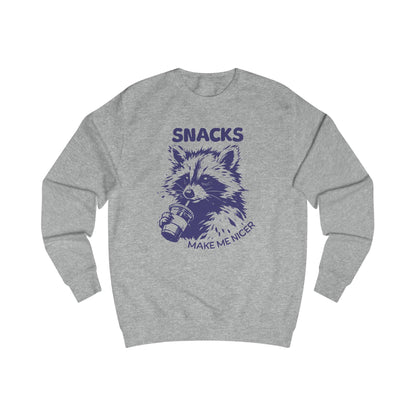 Playful Raccoon Sweatshirt - Raccoon Design, Funny Gift for Animal Lovers, Cozy Casual Wear, Unique Holiday Present, Cute Graphic Top