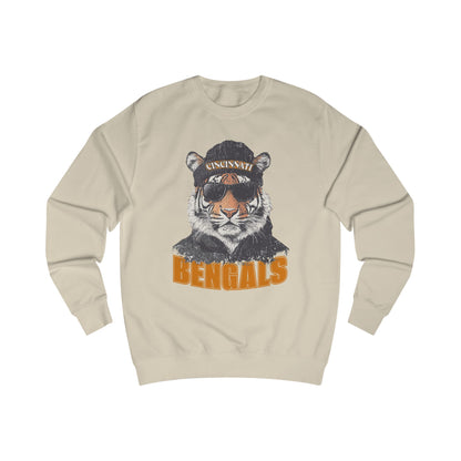 Cincinnati Bengals Spirit Animal Mascot Tiger Graphic Unisex Sweatshirt - Perfect for Game Days, Sports Enthusiasts, Fall Fashion, Tailgating, Cozy Comfort