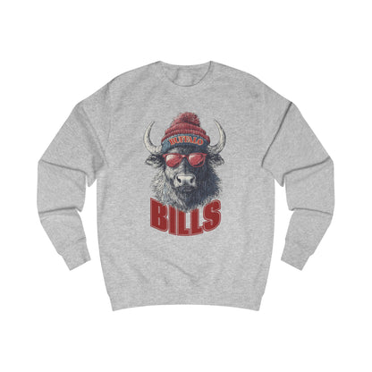 Buffalo Bills Vintage Unisex Sweatshirt - Cozy Game Day Apparel and Perfect Birthday Gift