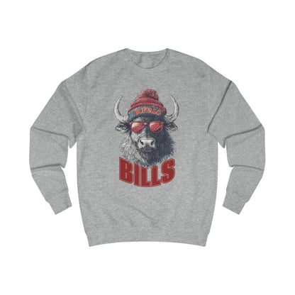 Buffalo Bills Vintage Unisex Sweatshirt - Cozy Game Day Apparel and Perfect Birthday Gift
