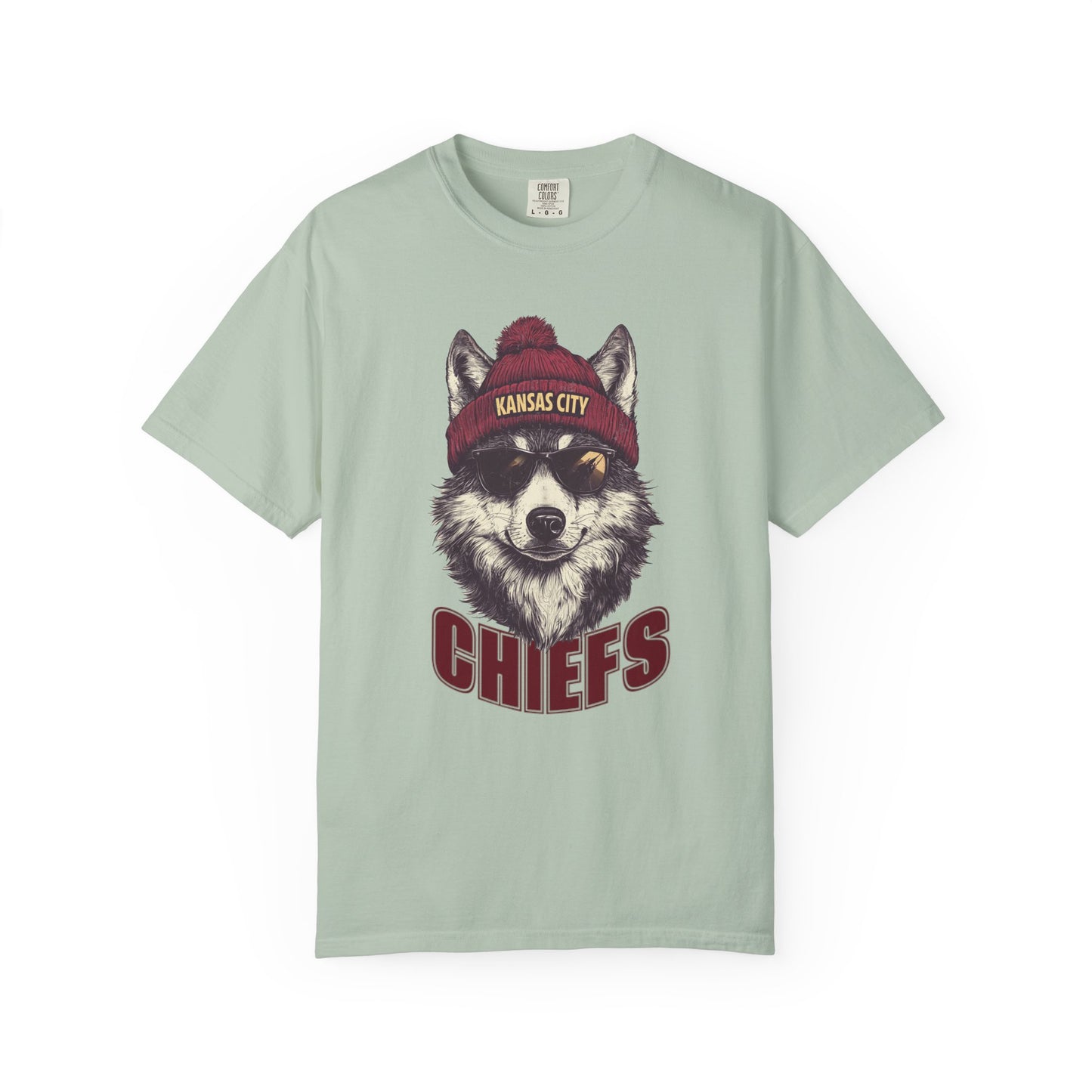 Kansas City Chiefs Football Wolf Spirit Animal Mascot T-Shirt, Unisex Football SeasonnTee, Wolf Design, Cool Graphic Shirt, Gift for Sprit Animal Lovers, Casualwear
