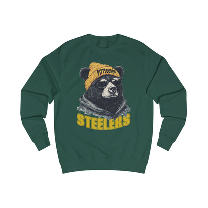 Pittsburgh Steelers Spirit Animal Mascot Bear Unisex Sweatshirt - Cozy Sports Apparel and Gift for Fans