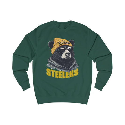 Pittsburgh Steelers Spirit Animal Mascot Bear Unisex Sweatshirt - Cozy Sports Apparel and Gift for Fans
