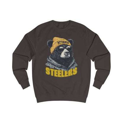 Pittsburgh Steelers Spirit Animal Mascot Bear Unisex Sweatshirt - Cozy Sports Apparel and Gift for Fans