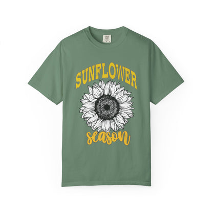 Sunflower Season T-Shirt | Unisex Floral Tee for Summer, Casual Wear, Gift for Plant Lovers, Nature Enthusiasts, Eco-Friendly Fashion