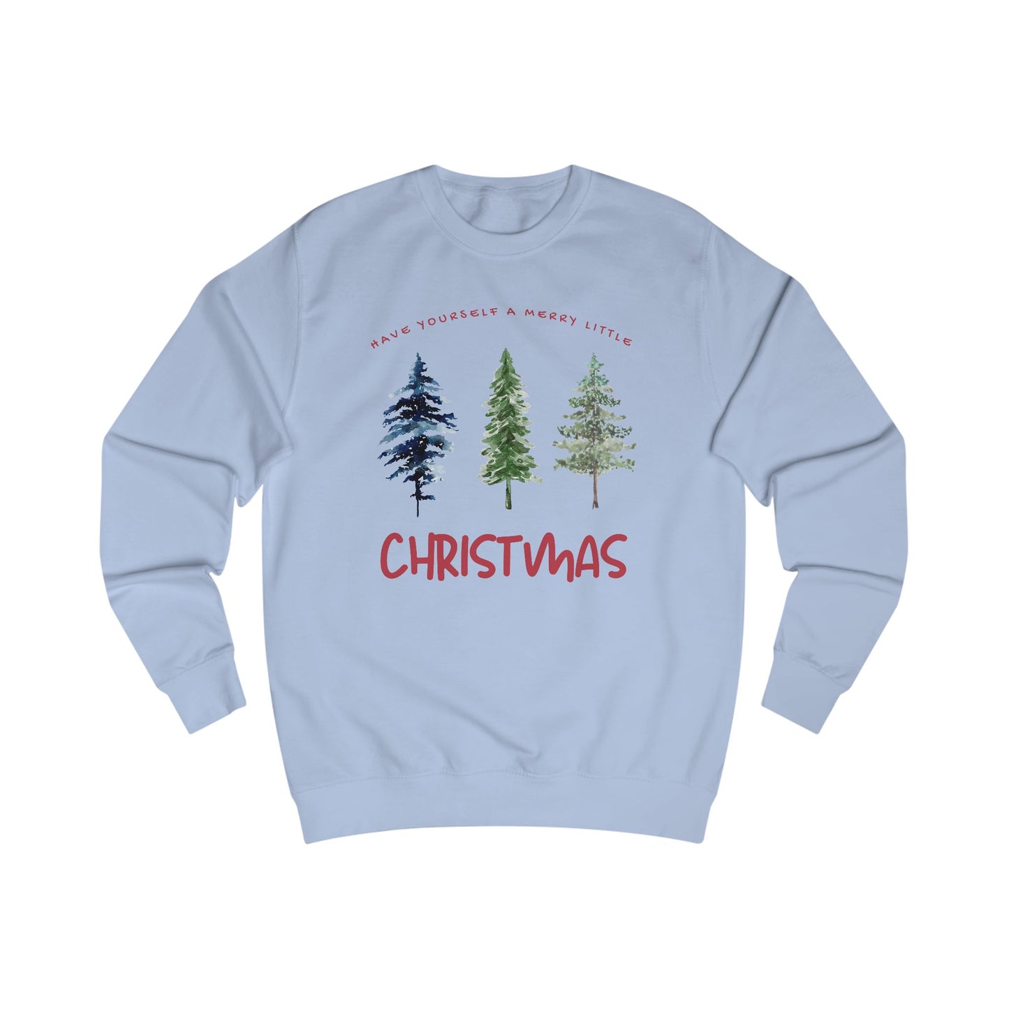 Christmas Tree Minimalist Unisex Sweatshirt - Holiday Gift, Cozy Winter Apparel