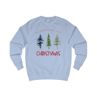 Christmas Tree Minimalist Unisex Sweatshirt - Holiday Gift, Cozy Winter Apparel