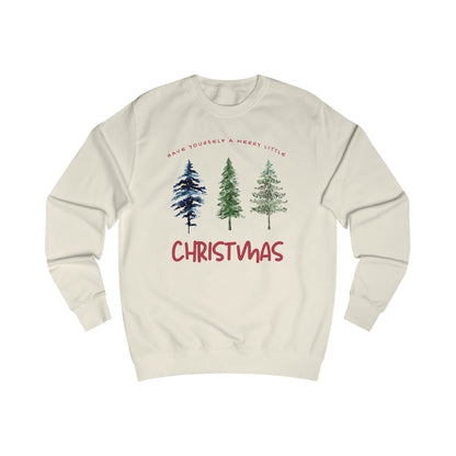 Christmas Tree Minimalist Unisex Sweatshirt - Holiday Gift, Cozy Winter Apparel