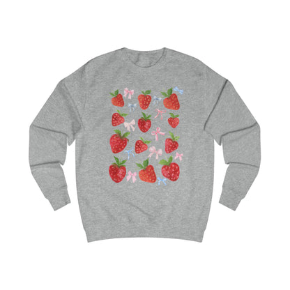 Strawberry Delight Unisex Sweatshirt - Cozy Style, Gift Idea for Friends, Spring Fashion, Comfortable Outfit, Perfect for Berry Lovers