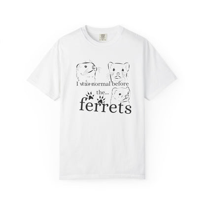 Whimsical Ferret T-shirt, Cute Animal Lover Tee, Gift for Pet Owners, Funny Graphic Tee, Ferret Mom/Dad Gift