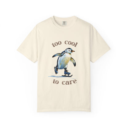 Cool Penguin Graphic T-Shirt, Unisex Casual Tee, Funny Gift, Ice Skating Humor, Perfect for Birthdays & Holidays