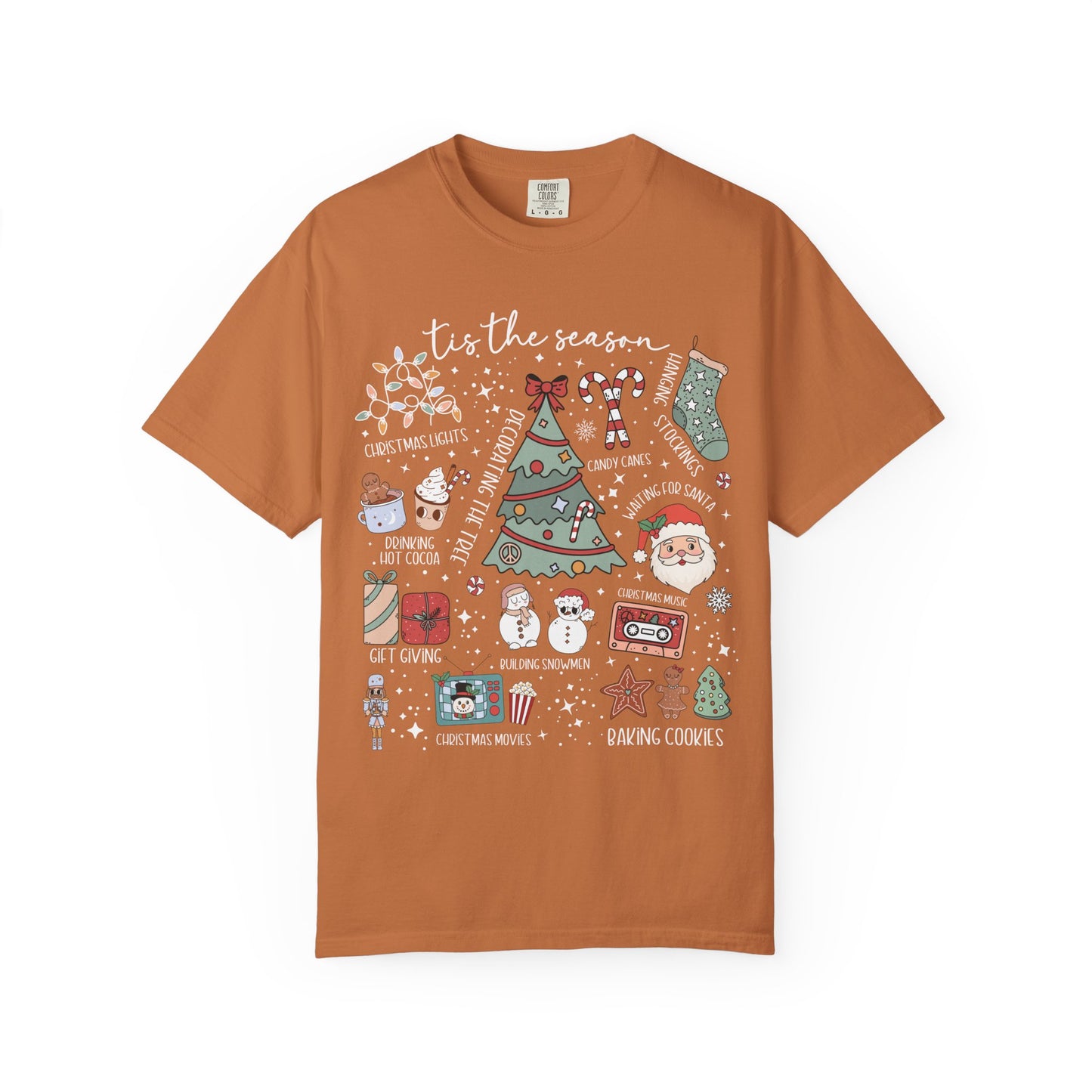 Christmas Doodle Graphic T-shirt