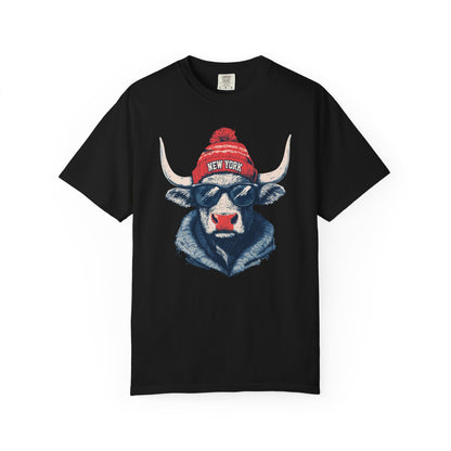 Football Spirit Animal Mascot Graphic T-shirt, Unisex Tee with New York Football team, Trendy Casual Wear, Gift for Him/Her