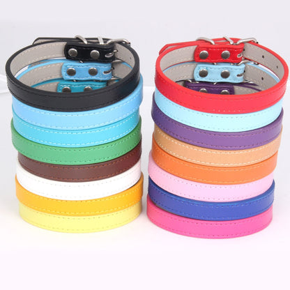 Soft Adjustable Leather Pet/Dog Collar