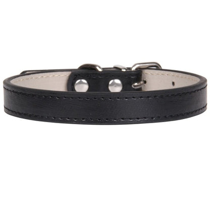 Soft Adjustable Leather Pet/Dog Collar
