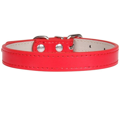 Soft Adjustable Leather Pet/Dog Collar