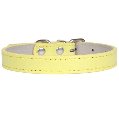 Soft Adjustable Leather Pet/Dog Collar
