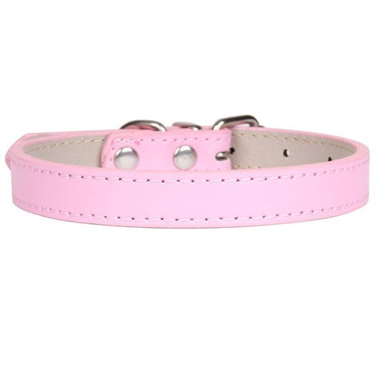 Soft Adjustable Leather Pet/Dog Collar
